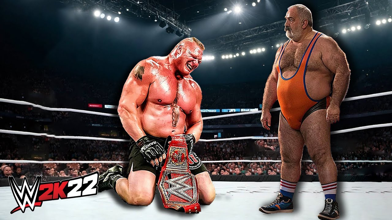 Реванш между Альфа Ибрагимом и Броком Леснаром (WWE 2K22).