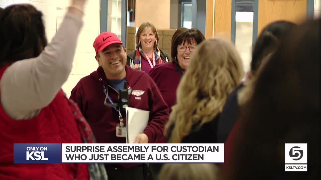 Foothills Elementary honors longtime custodian on journey to US citizenship