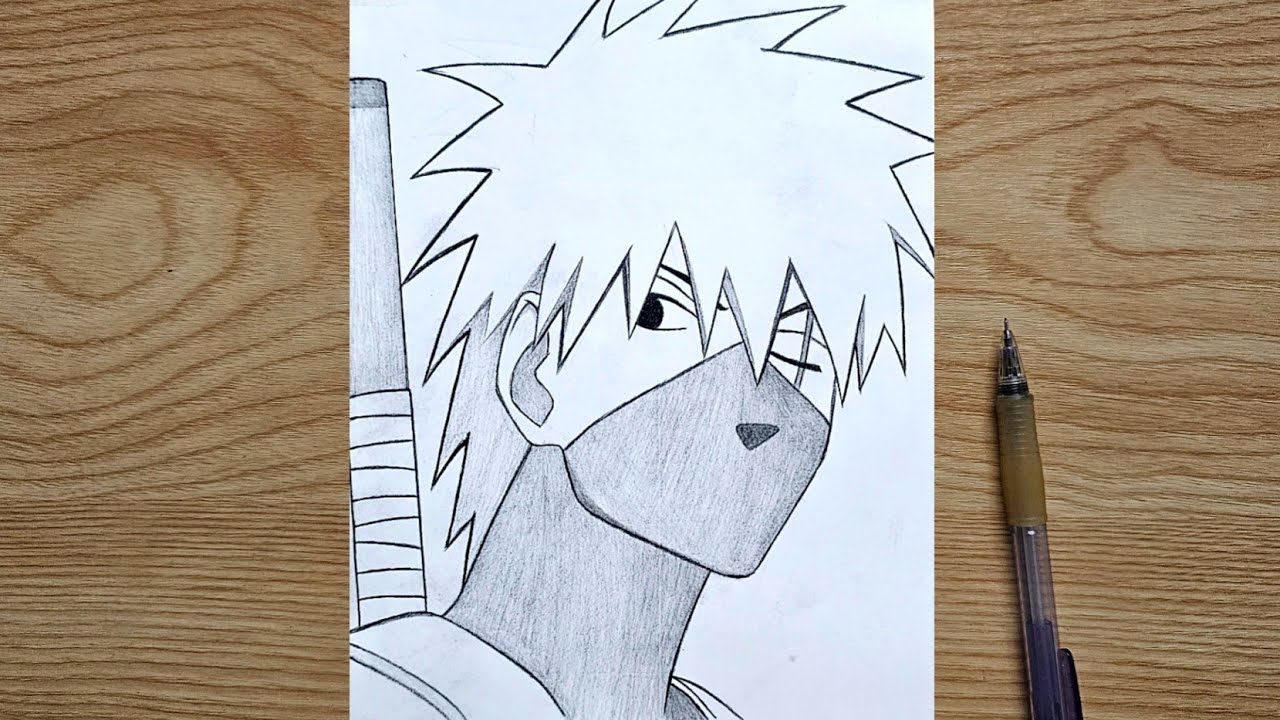 How to draw Kakashi Hatake || Ninja Anime Kakashi step by step || Easy Kakashi from naruto tutorial