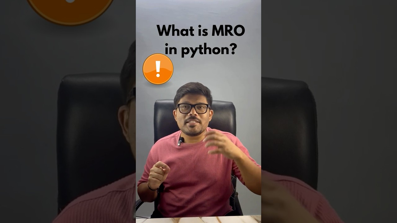 MRO Method Resolution Order in python #python #codechasers #code #job #interview #program #tips #mro