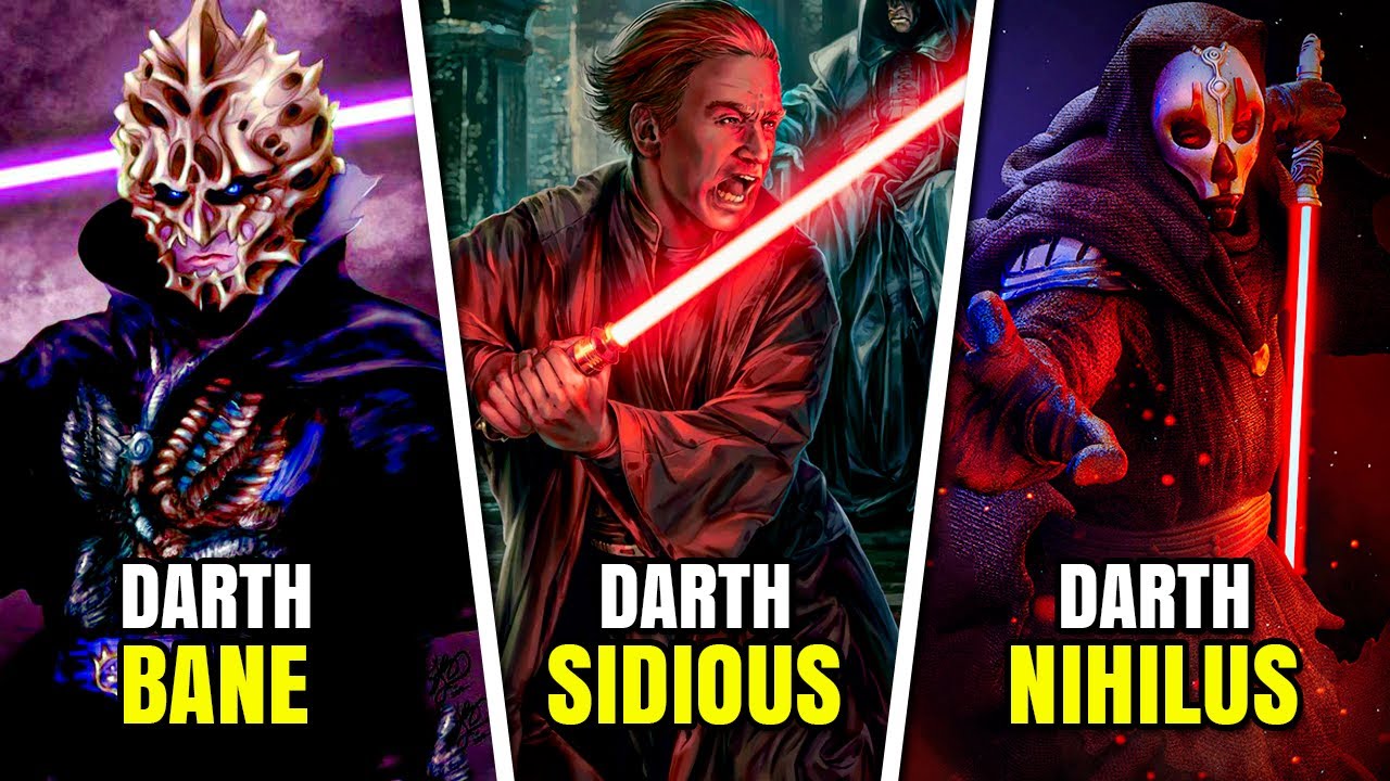 OS 10 SITH MAIS PODEROSOS DE STAR WARS RANQUEADOS POR NÍVEL DE PODER | Contos Star Wars