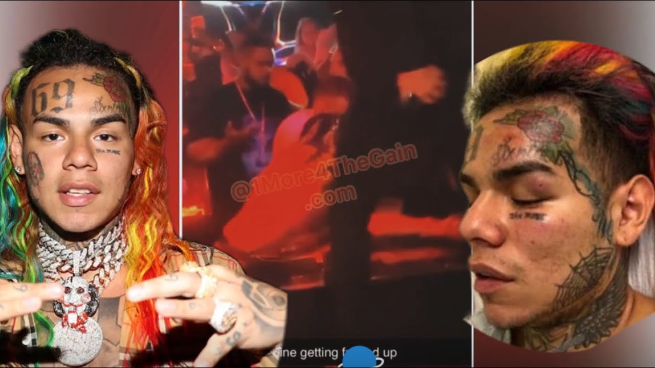 6ix9ine Fight & Beat Up at Club In Dubai , DJ say " I Ain't Playing Snitch Song "