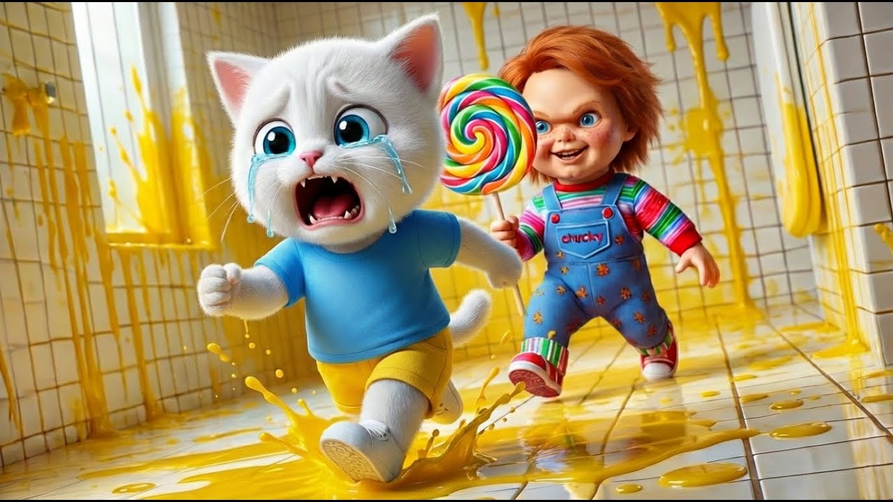 Kitten Becomes Scared of Chucky | Poor Mother Cat