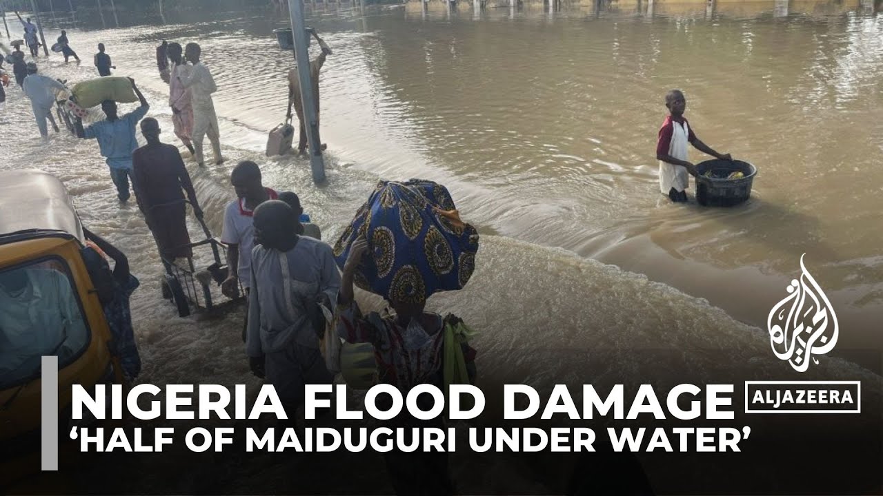 Nigeria flood damage: Property and infrastructure destroyed in Maiduguri