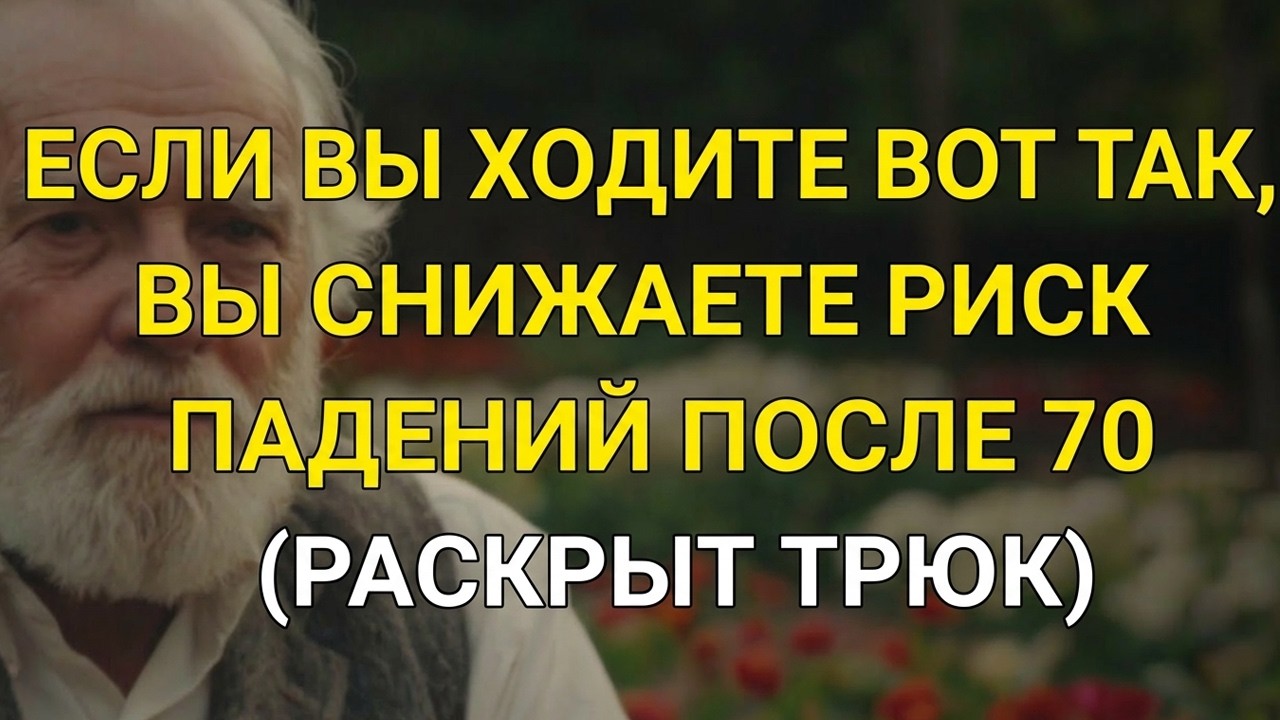 Если вы ХОДИТЕ так после 60, то сможете ИЗБЕЖАТЬ падений — 5 приёмов для лучшего РАВНОВЕСИЯ