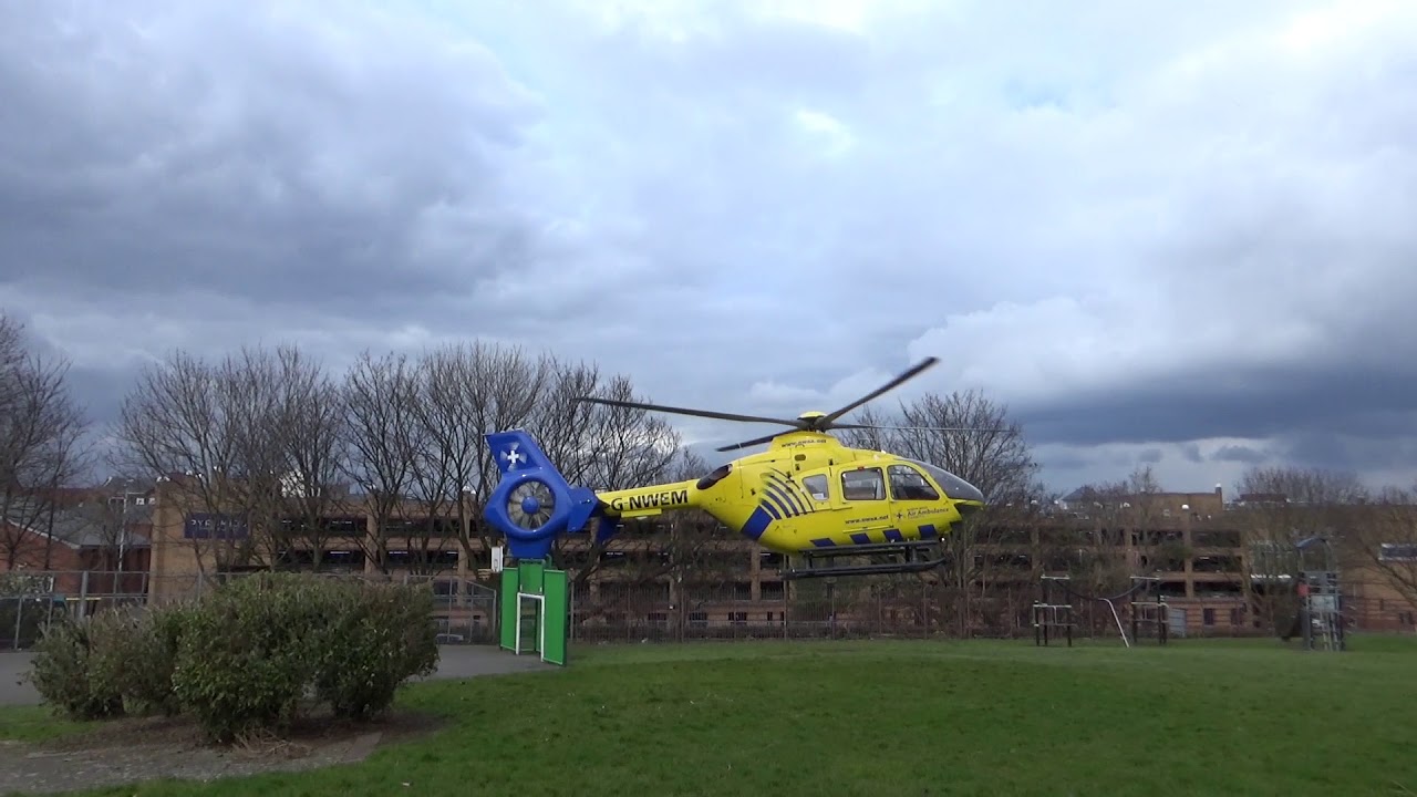 *Rare*North West Air Ambulance / Arriving + Onscene + Taking off
