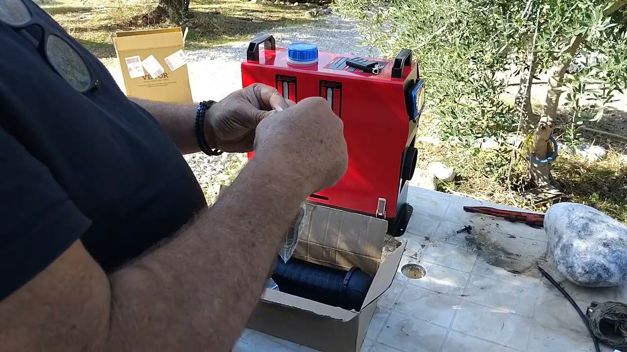 VEVOR Καυστήρας Πετρελαίου,Unboxing & Συναρμολόγηση,Παρουσίαση εξαρτημάτων και σύνδεσης,VEVOR,27 BTU