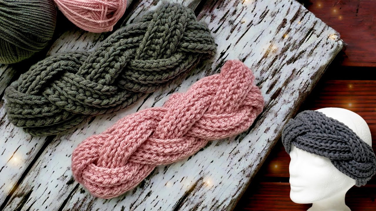 Geflochtenes Stirnband häkeln | für alle Größen | Anfänger