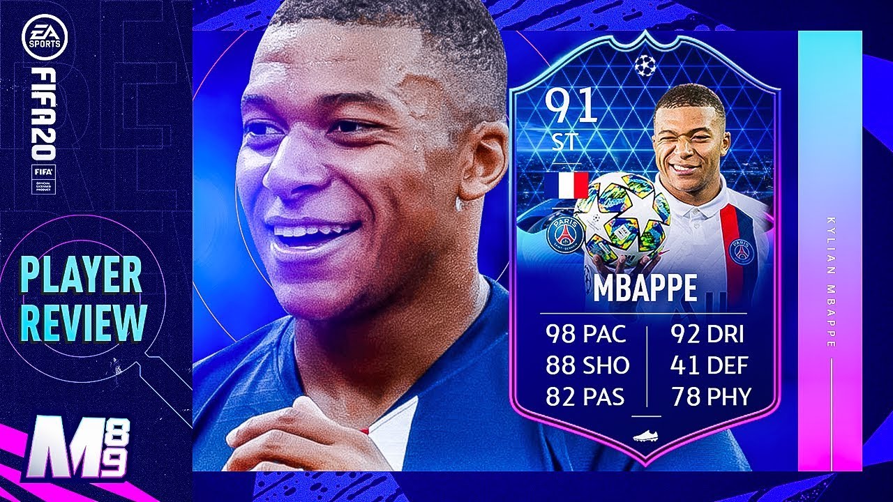 FIFA 20 TOTGS MBAPPE REVIEW | 91 TOTGS MBAPPE PLAYER REVIEW | FIFA 20 Ultimate Team