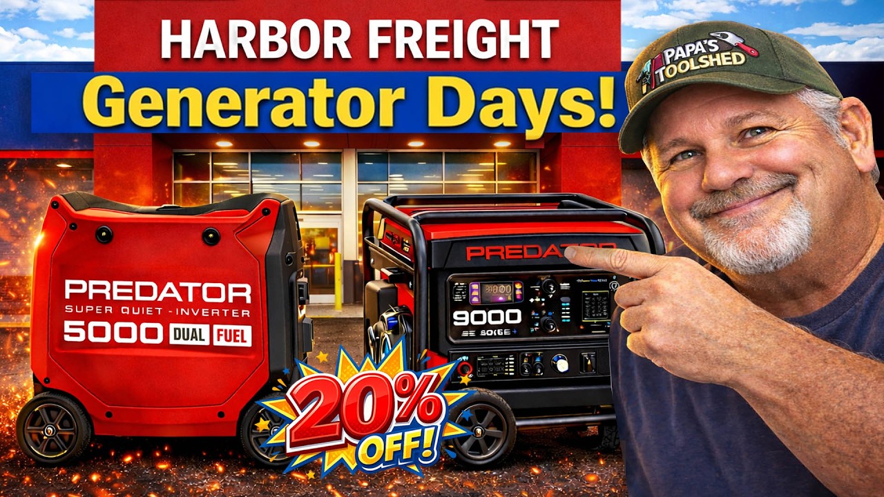 Harbor Freight Just Dropped Generators 20% OFF and It's HUGE
