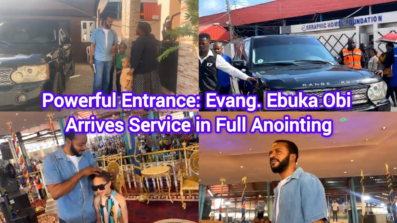 Powerful Entrance: Evang. Ebuka Obi Arrives Service in Full Anointing