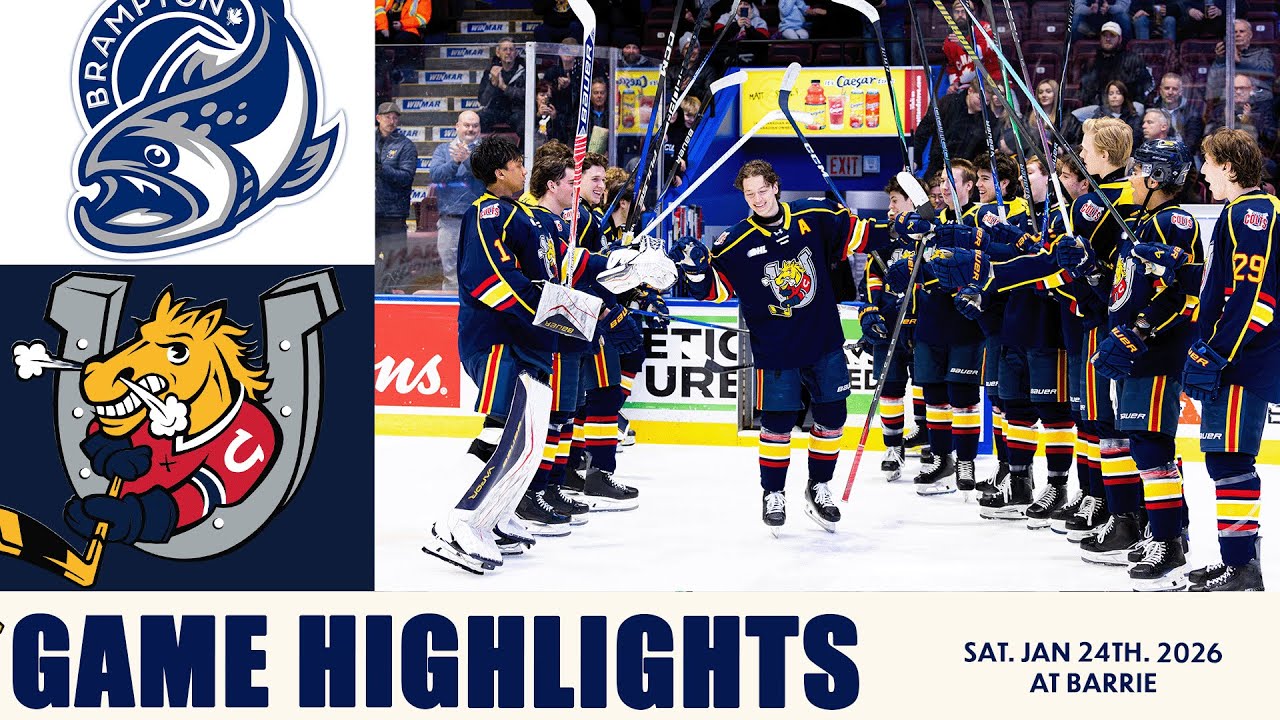 Матч между командами Brampton Steelheads и Barrie Colts &mdash; 24 января 2026 года.