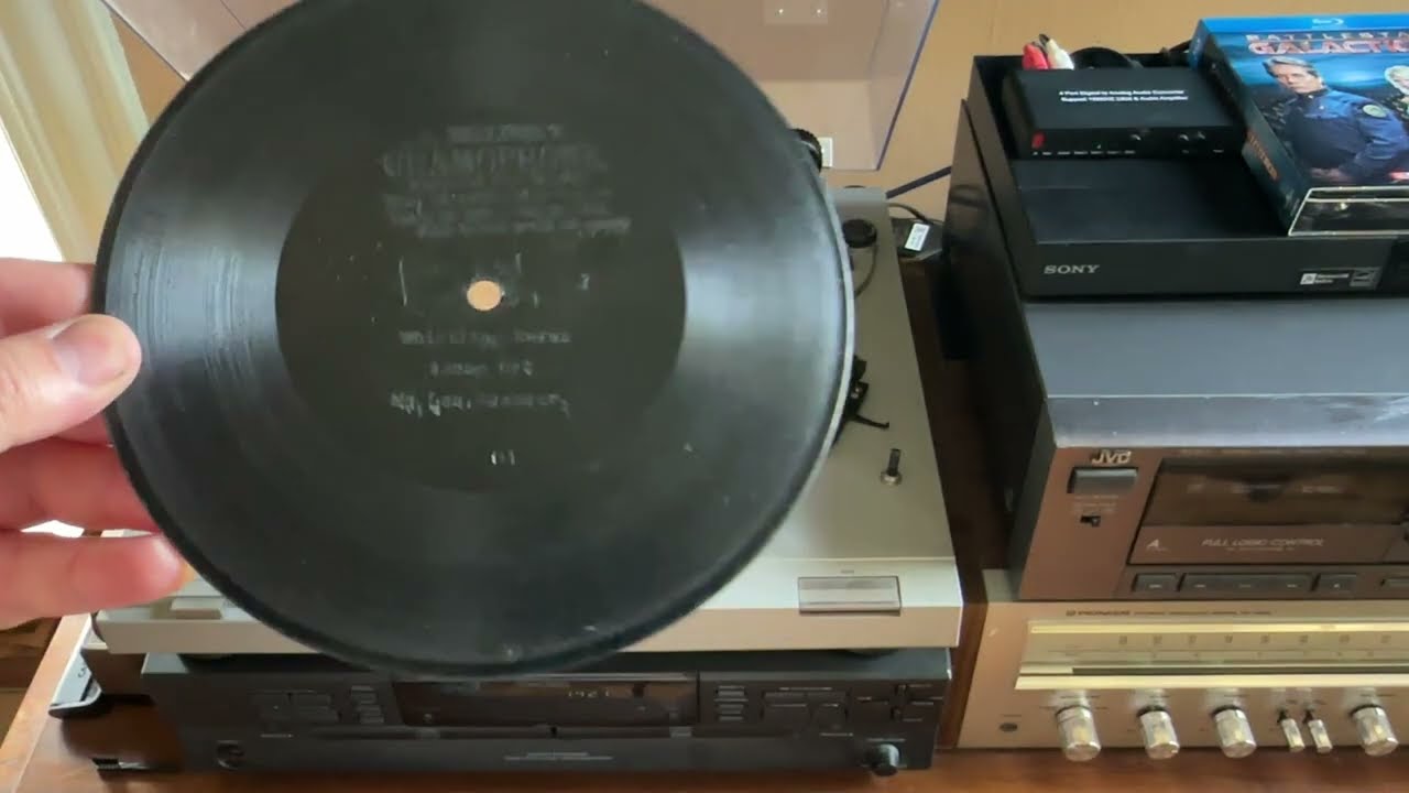 Whistling Rufus by Len. Spencer on E. Berliner's Gramophone Recorded April 15, 1899 Played at 60 rpm