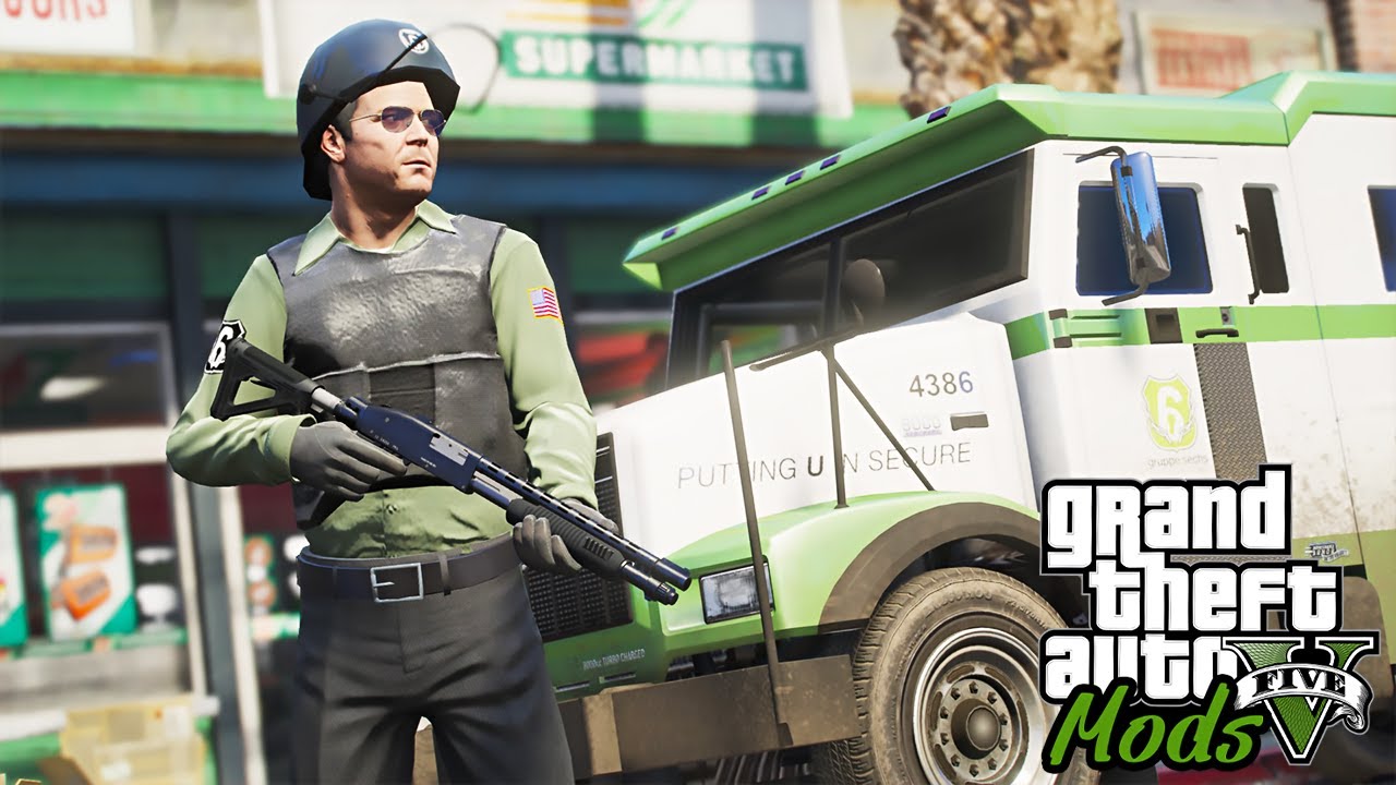 4 CPF CANCELADO TRABALHANDO DE TRANSPORTE DE VALORES! - GTA 5 MODS