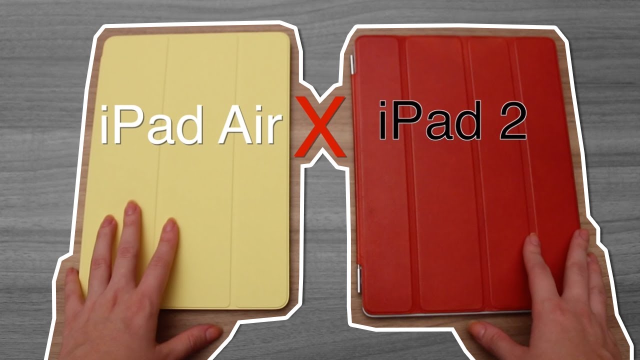Comparativo iPad Air X iPad 2 + SmartCovers v.1 X v.2