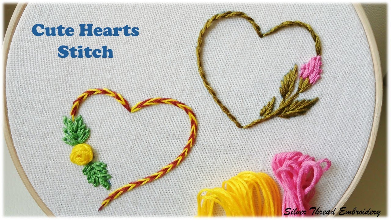 Easy Mini Hearts Embroidery💖 | Simple and Cute Designs