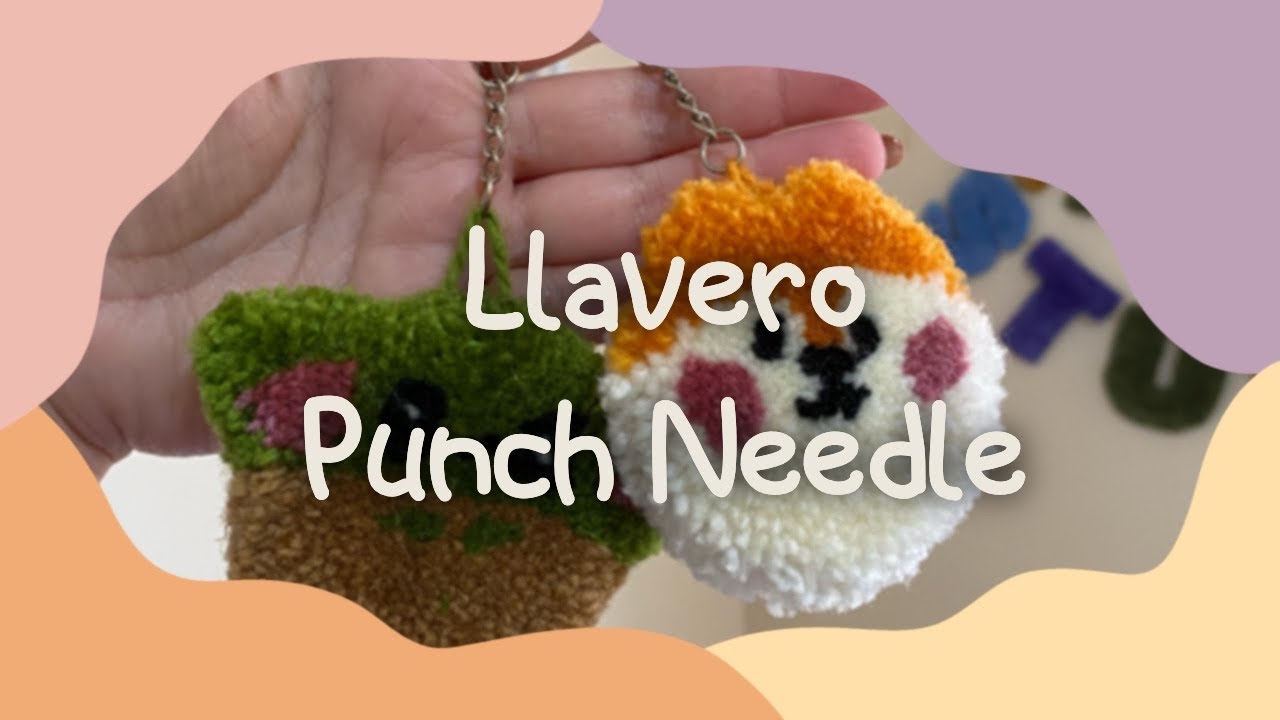 Llavero de Punch Needle - Aguja Mágica - DIY - Tutorial