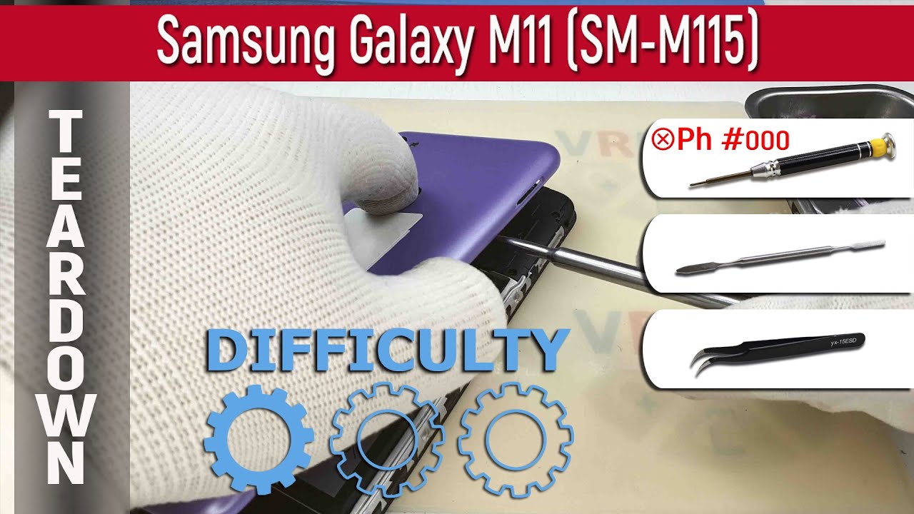 Как разобрать 📱 Samsung Galaxy M11 SM-M115 Разборка и ремонт