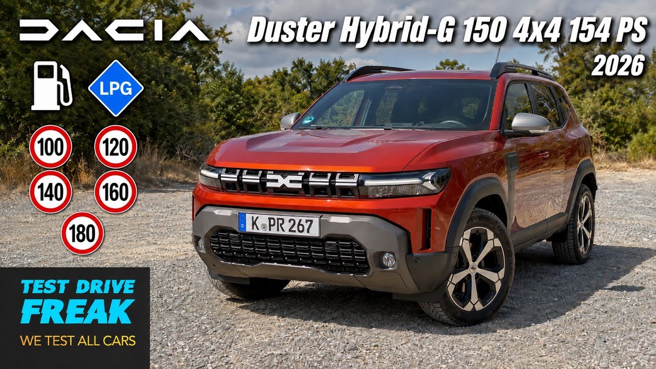 2026 Dacia Duster Hybrid-G 150 4x4 154 PS Test Drive | Fuel + LPG Consumption & Performance 