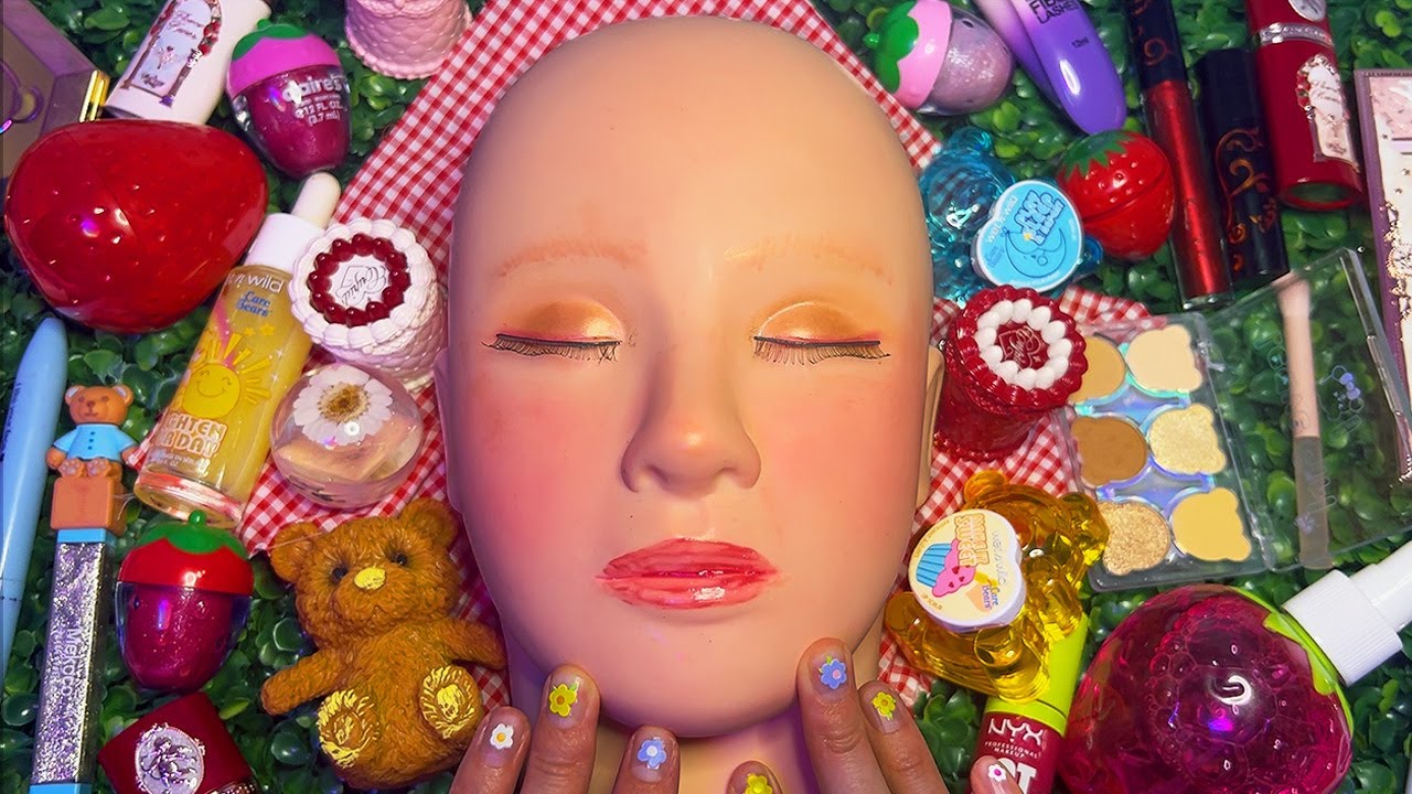 ASMR Makeup on Mannequin (Whispered)