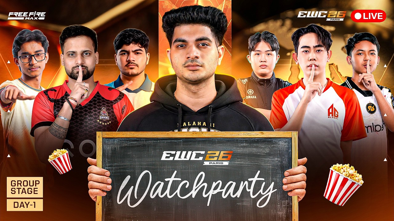 FREEFIRE EWC WATCHPARTY with iconic | DAY 1 of groups stages #ewc #iconic #teamelite