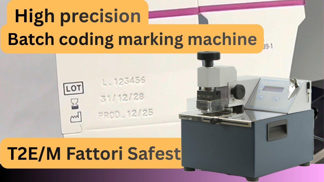 High-Precision Inkless Industrial Marking for Packaging | Fattori Safest T2E/M Batch Coding Machine