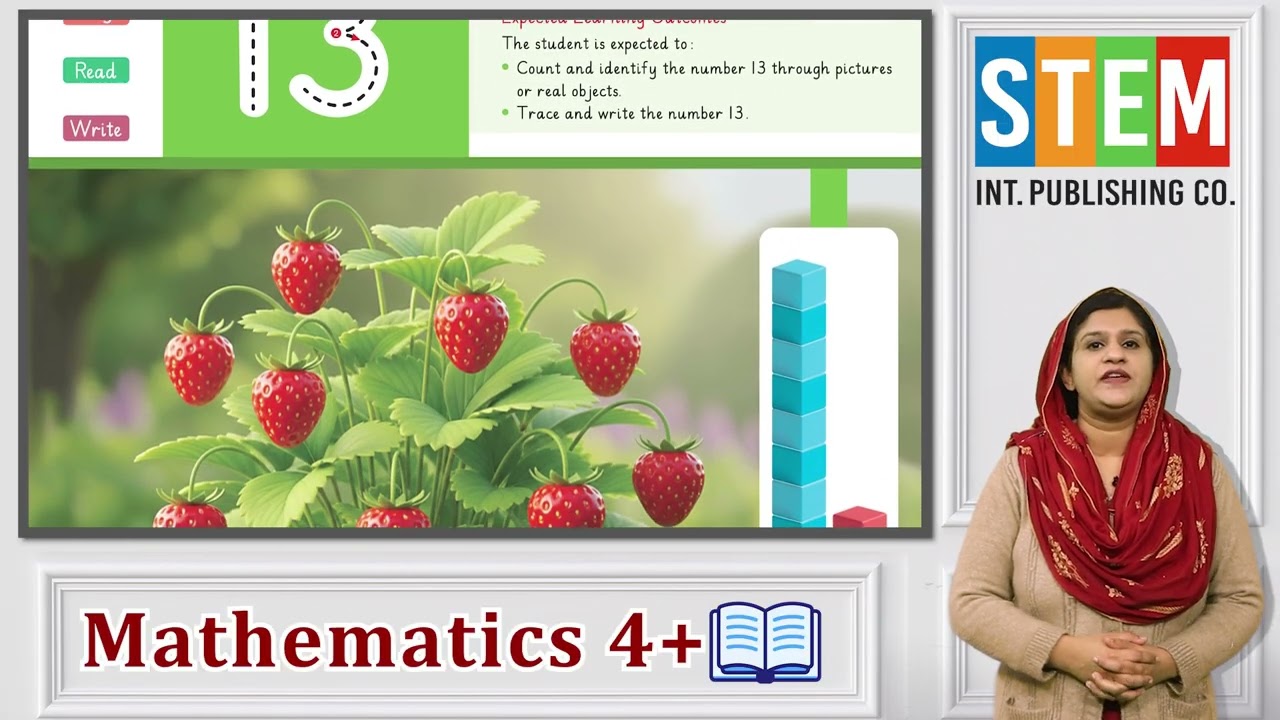 Math for Kids 4+ | Lecture 17 | Number 13 | Teacher Guide