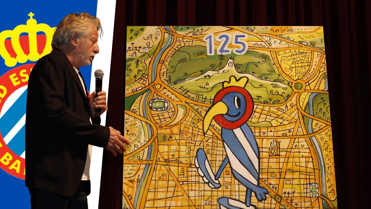 RCD ESPANYOL | JAVIER MARISCAL presenta el cuadro conmemorativo del 125º ANIVERSARIO