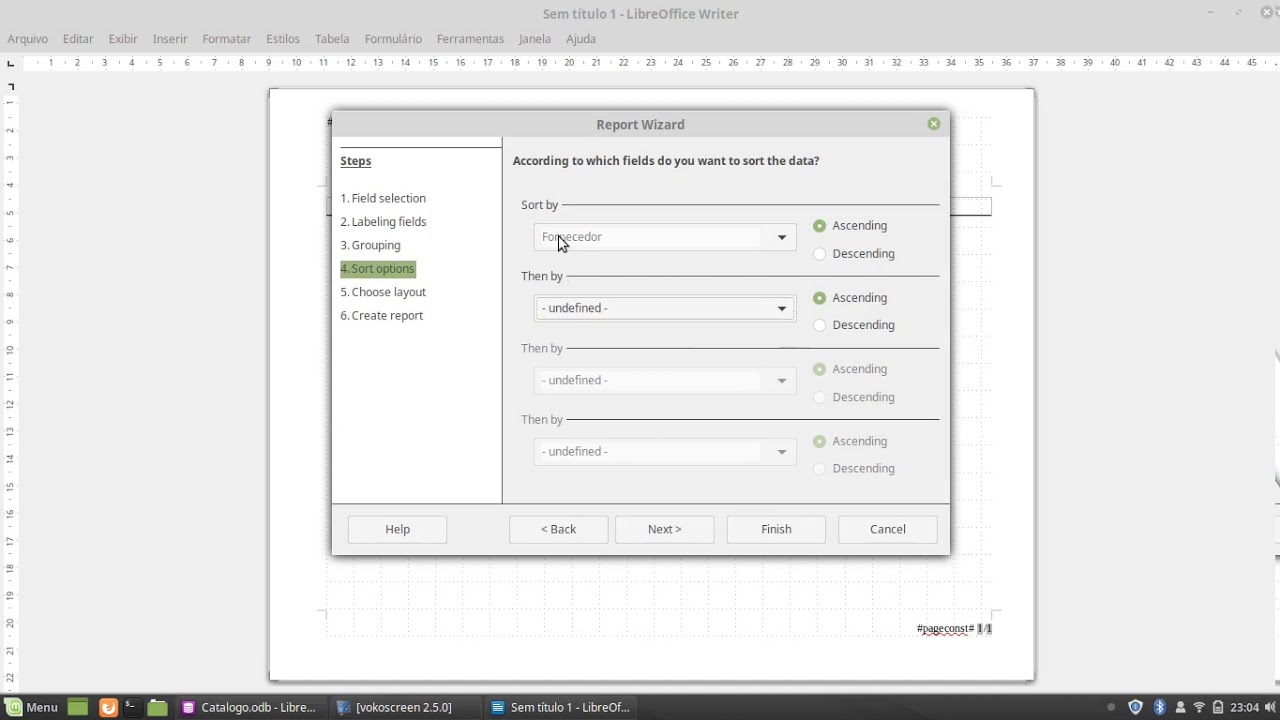 LibreOffice Base   05 2 Relatorios Assistente