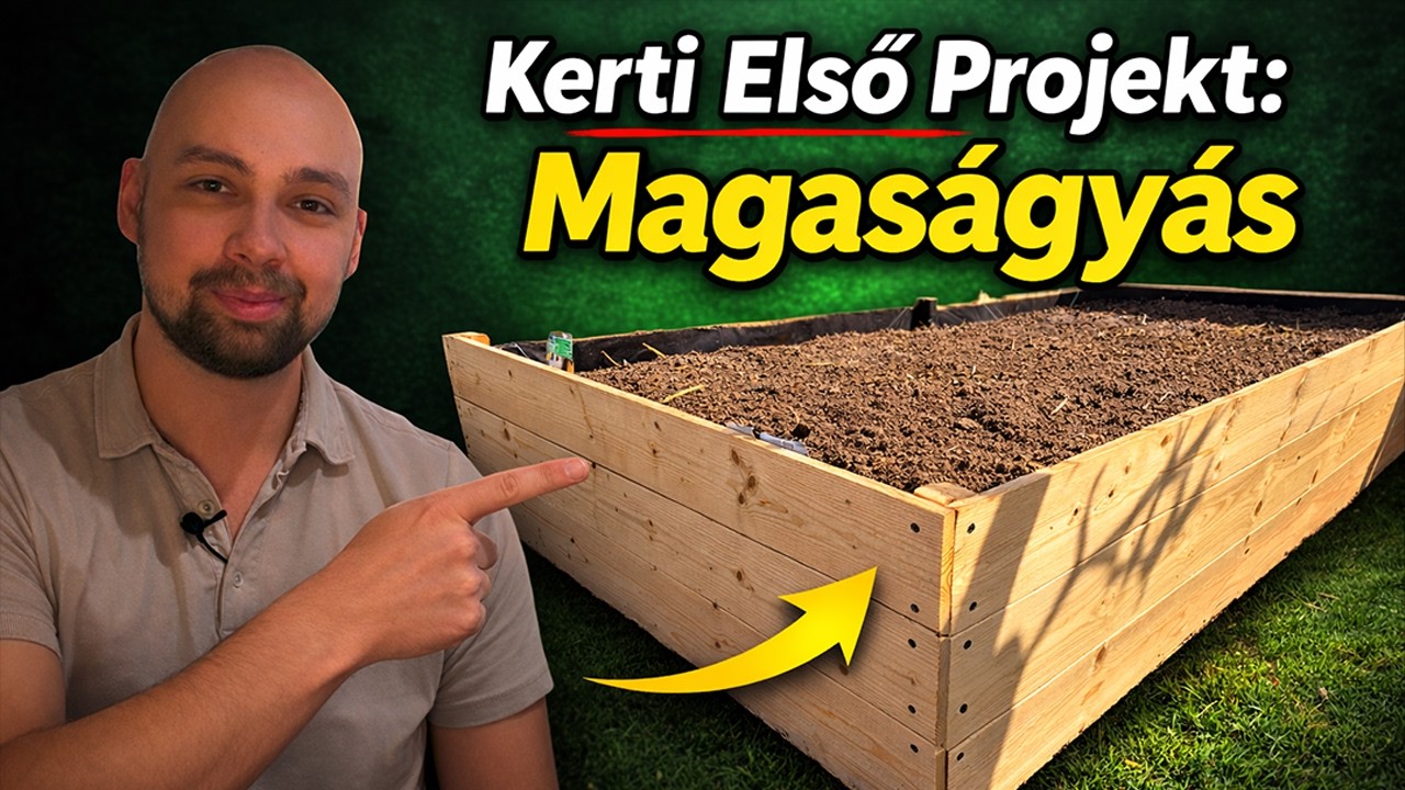 Magaságyás építés – első kerti projektem