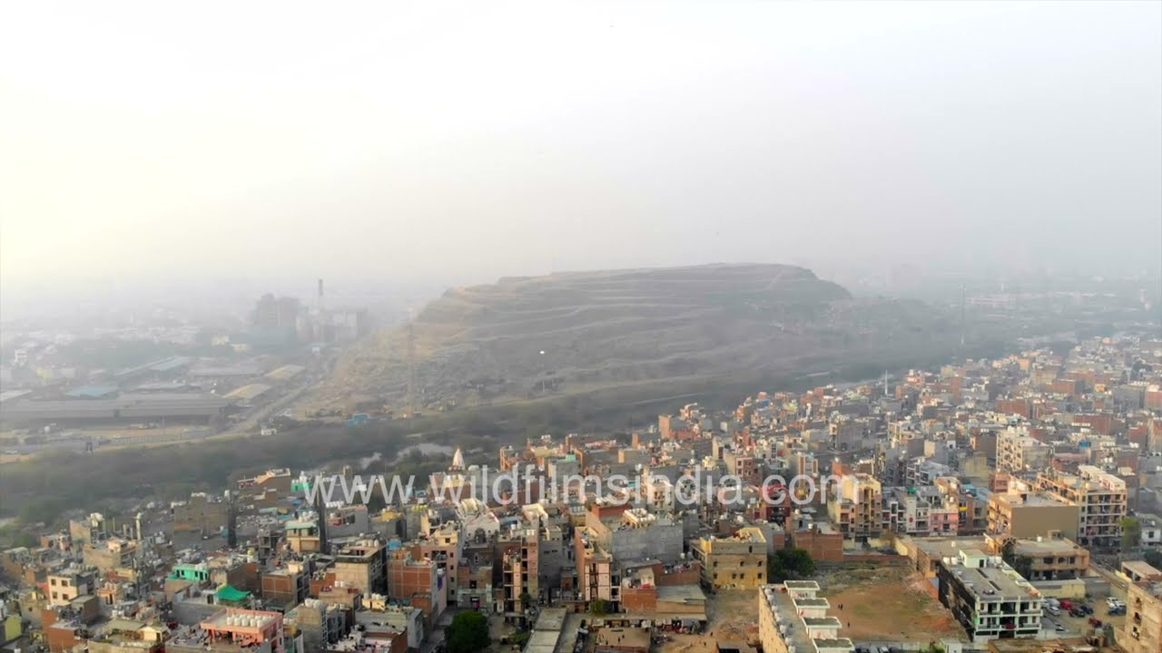 India's mountain of garbage grows taller each day! Ghazipur landfill and waste dump in New Delhi