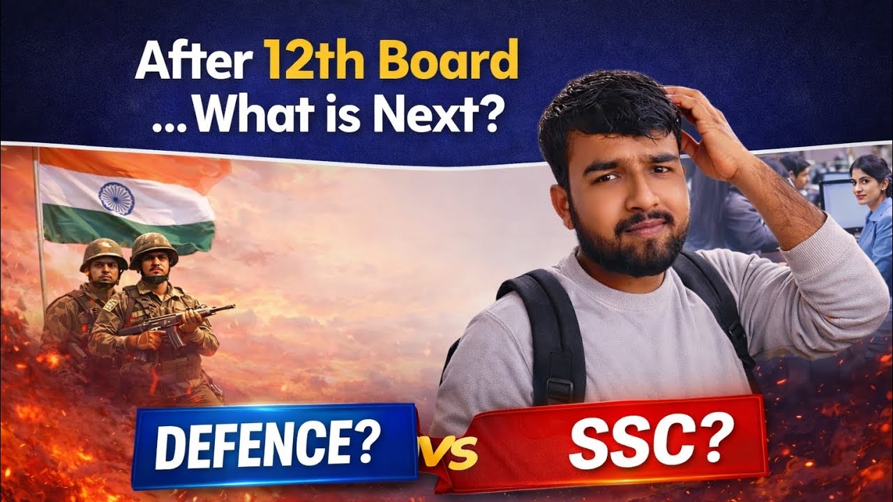 What Next  After 12th Boardexam Defence VS SSC VS UPSC VS RAILWAY