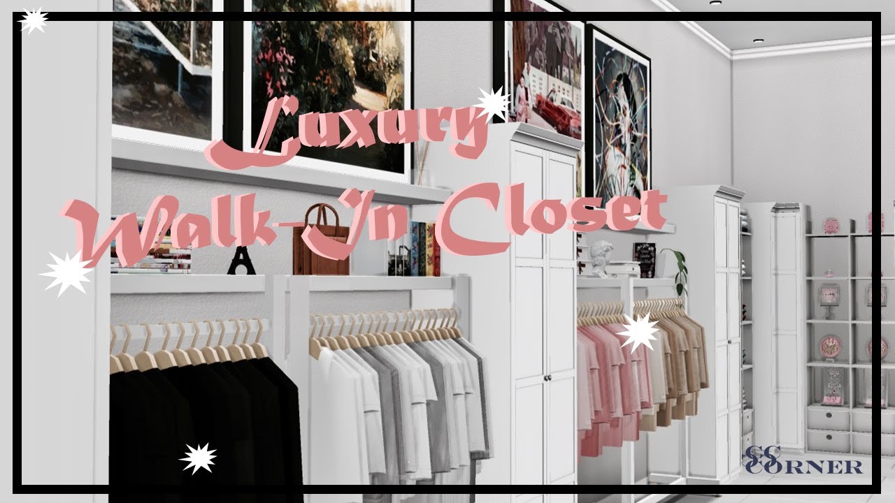 The Sims 4 - Luxury Walk-In Closet - Speed Deco