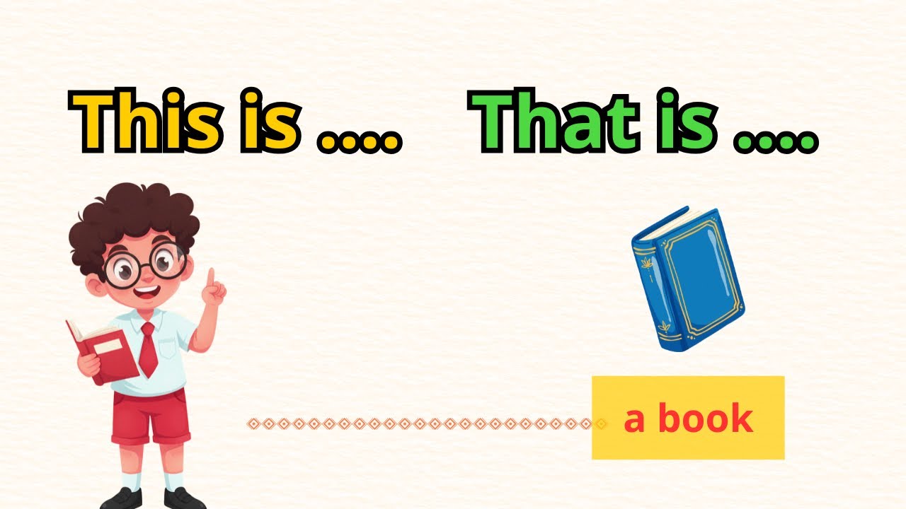 English For Kids | What's This What's That | This is that is