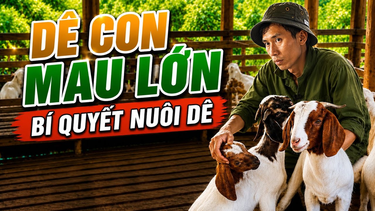 Bí Quyết Nuôi Dê Con Mau Lớn Của Anh Thành