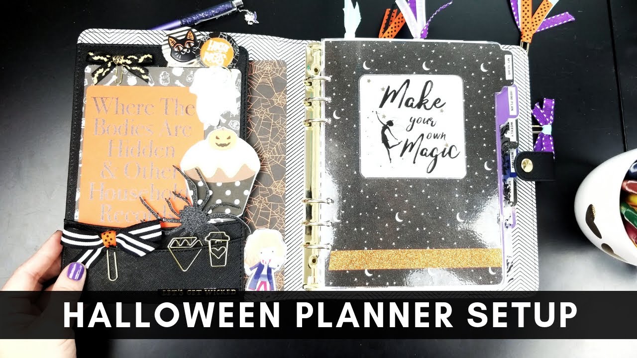 My Halloween Kikki K A5 Planner Setup