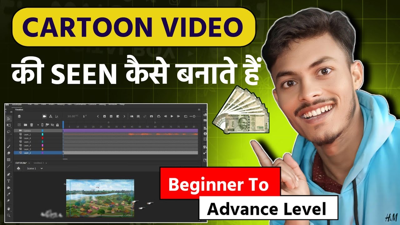 Cartoon Video Seen Kaise Banate Hain Full Tutorial Video Course beginner to advance