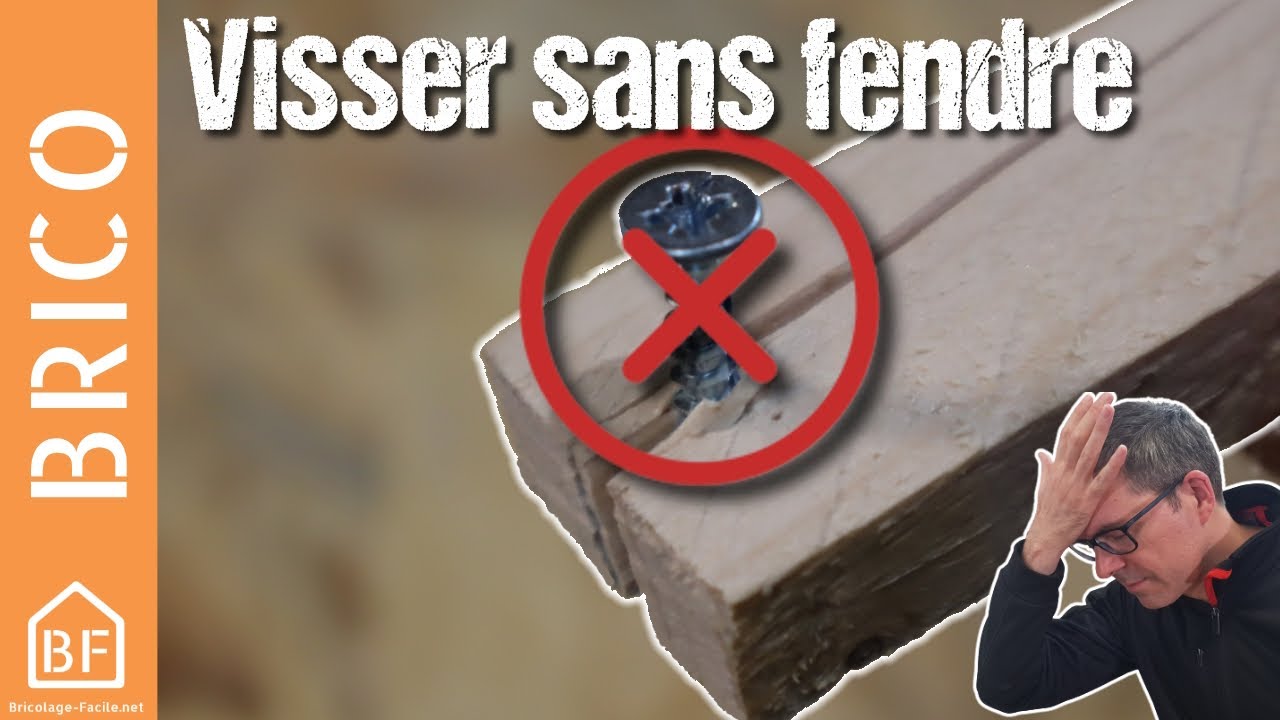 Comment visser dans du bois sans le fendre ?