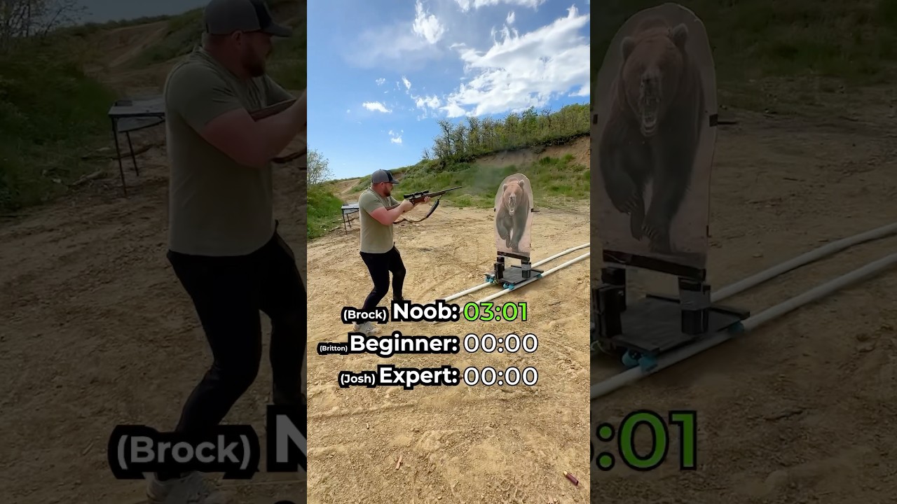 Hunting Rifle vs. Charging Bear #hunting