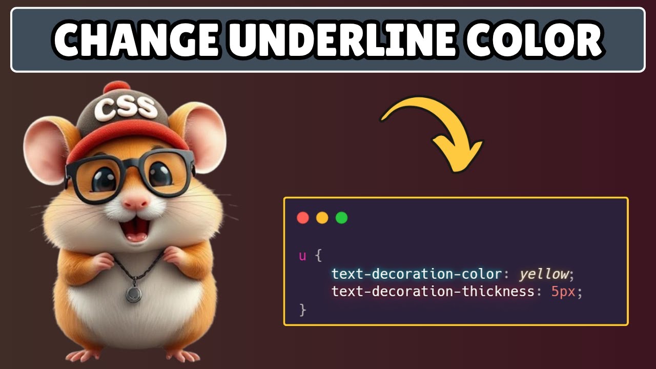 Как изменить цвет подчеркивания в HTML и CSS