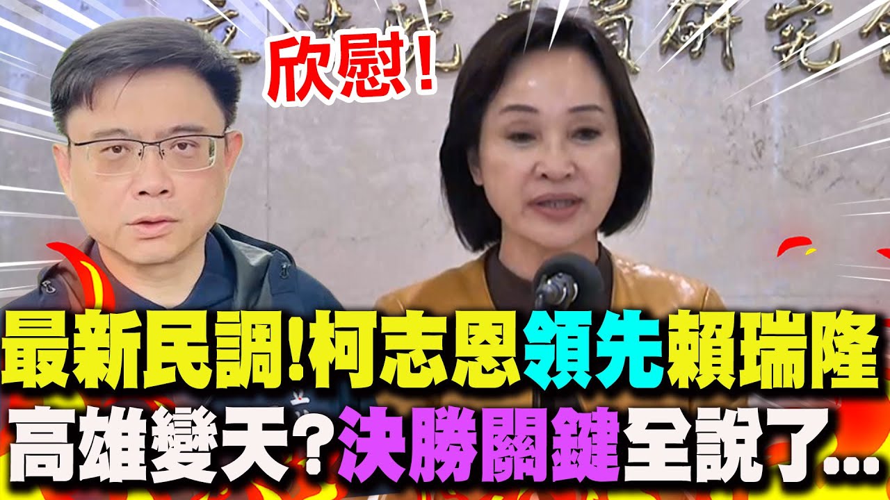 【全程字幕】高雄將變天!? 綠初選後"首份民調"領先賴瑞隆6%! 柯志恩揭"決勝關鍵"全說了!
