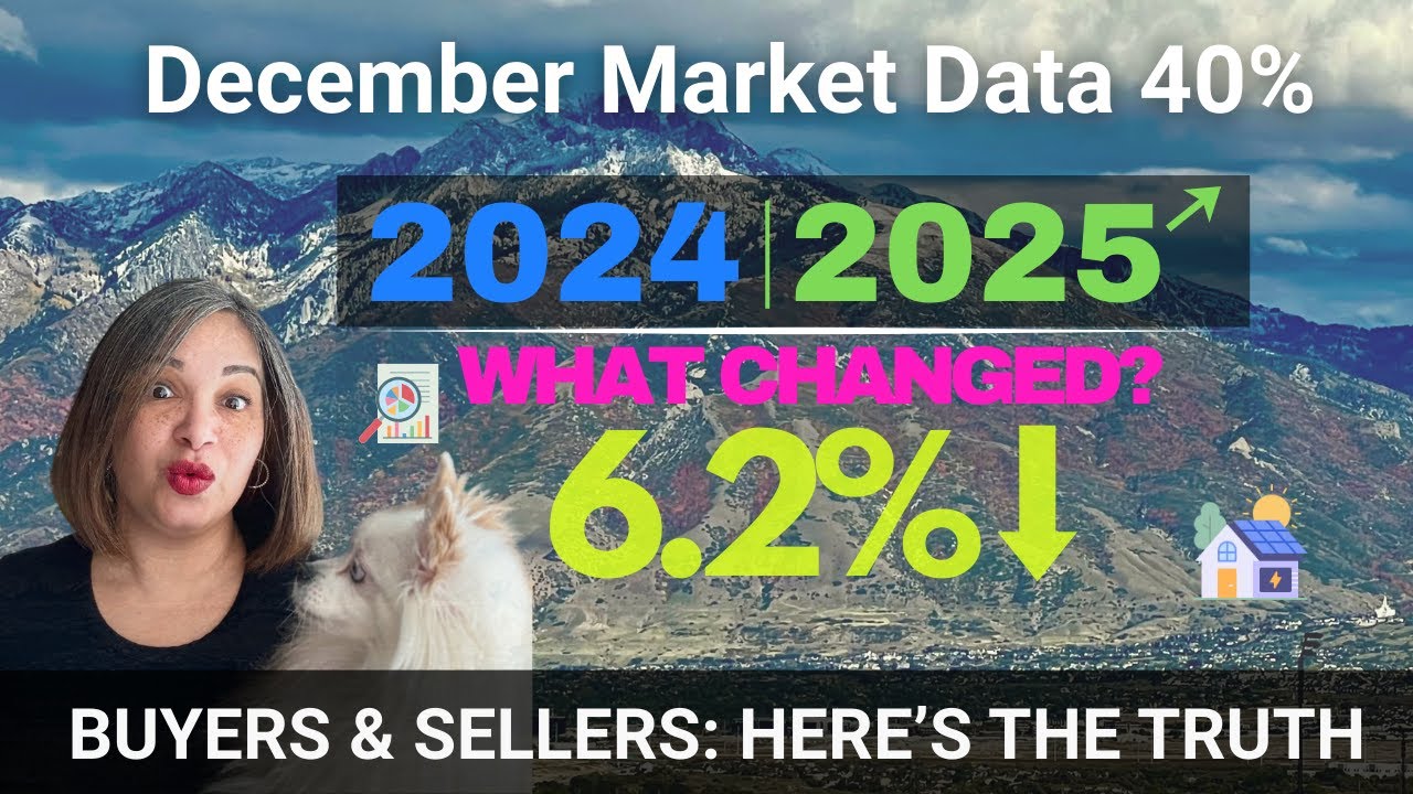Salt Lake County Real Estate Market Update | December 2025 vs 2024 (Buyers & Sellers Must Watch)