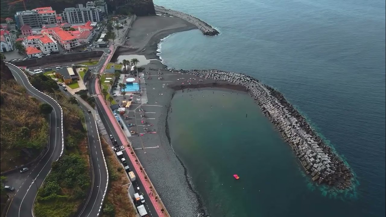 Ribeira Brava Madeira Portugal 4k drone video