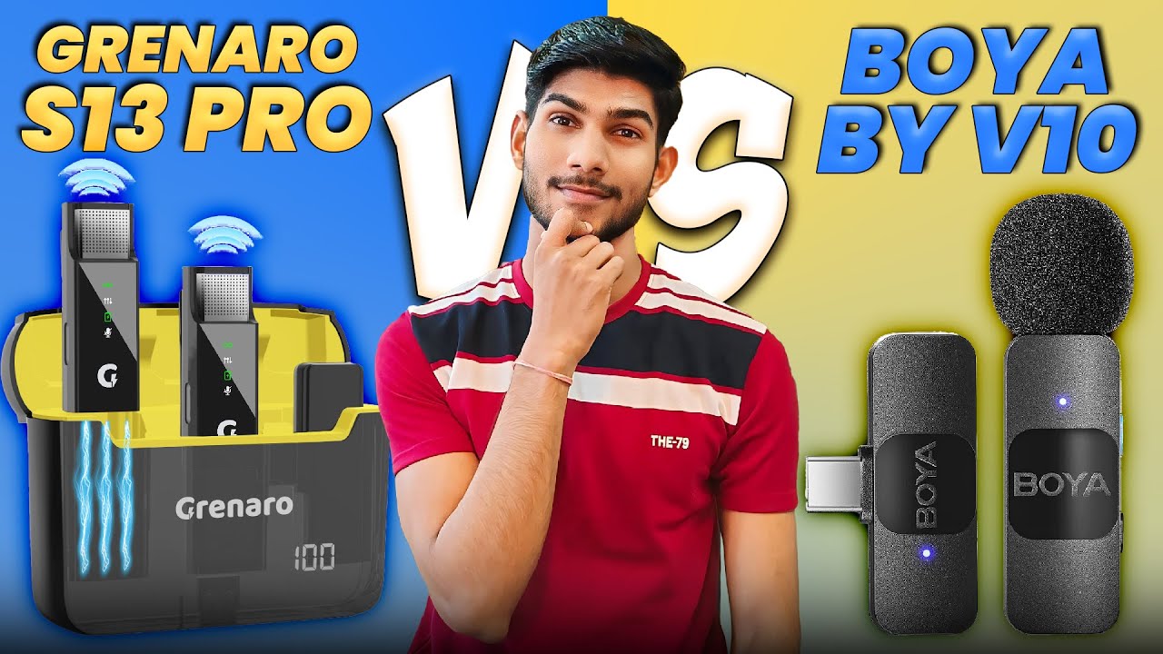 BOYA BY V10 vs Grenaro S13 Pro Wireless Mic - Which is Best ?? | Detailed Comparison