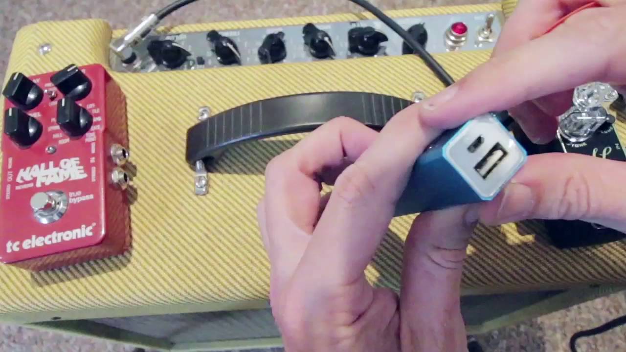 Quick Tip : Using USB Battery pack to power guitar pedals or pedalboard.
