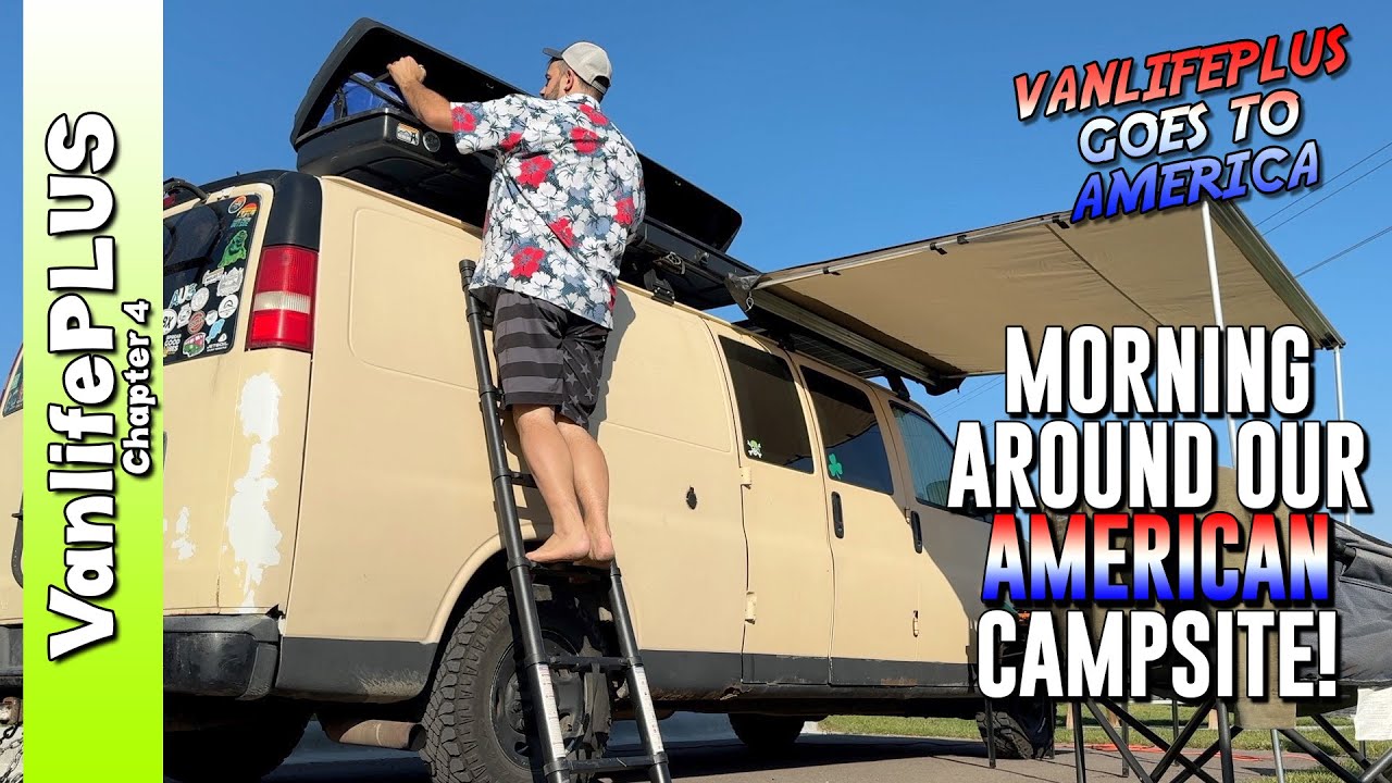 Vanlife Morning Around Camp in 🇺🇸 with my Family