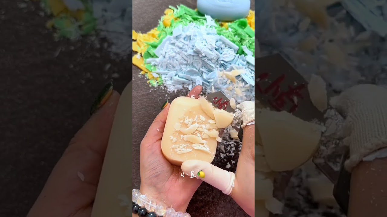 Happy weekend! Daily updates of soap scraping videos.  #SoapCutting #RelaxingVideos #SoapCutting