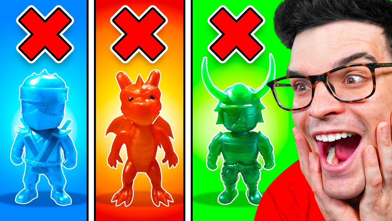 Figuras de Stumble Guys Prohíben Qué Color No Puedo Tocar