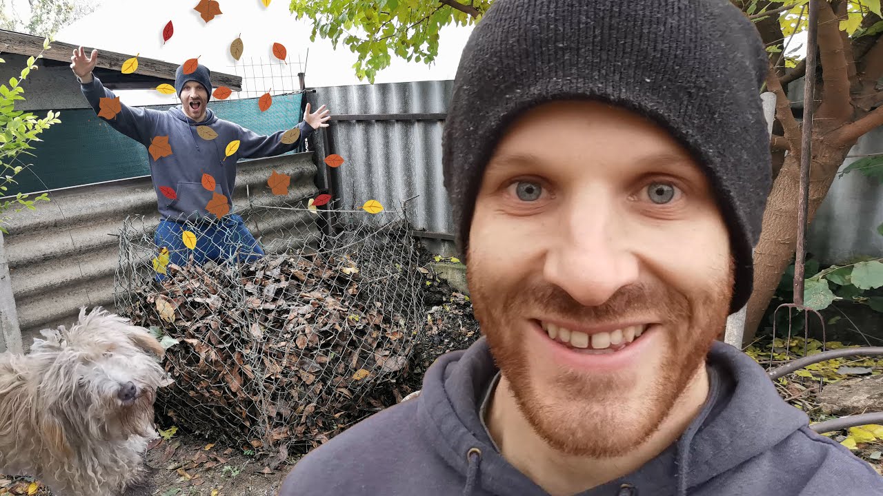 A diófalevél komposztálható és mutatom hogyan! + komposztáló építés