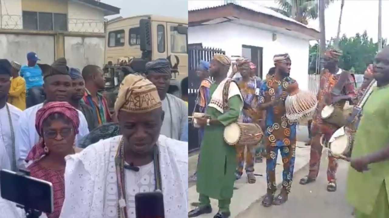 JUBILATIONS AT SENATOR RASHEED LADOJA'S HOUSE AS HE SETS TO BECOME THE NEW OLUBADAN